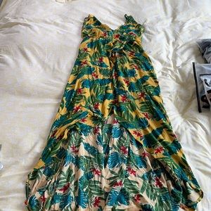 High low tropical dress